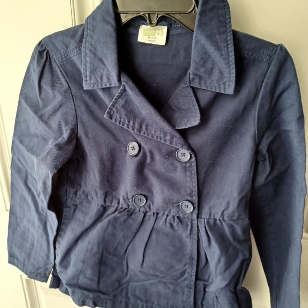 Double breastfed jacket for girls size Medium 7-8
